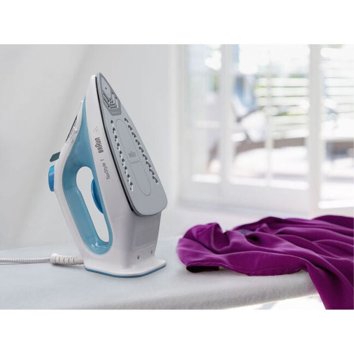 Steam-Dry Travel Iron Braun TexStyle 1 White 2000 W