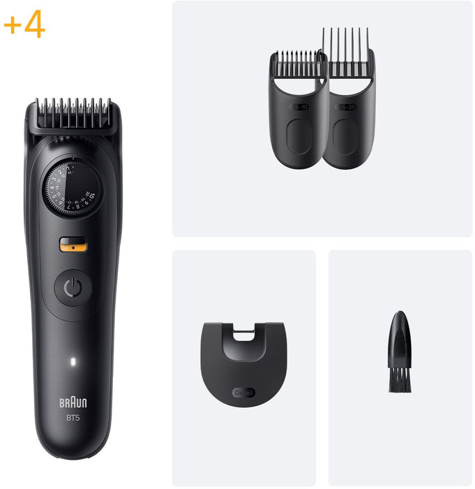 Braun BeardTrimmer 9 BT5520 beard trimmer Battery 40 2 cm Wet & Dry Black
