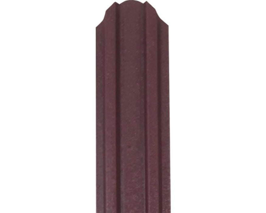 METAL FENCE LAMEL BROWN MAT 125X9CM