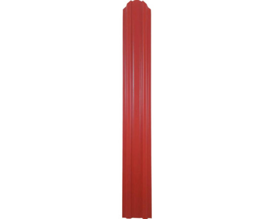 METAL FENCE LAMELL RED GLOSSY 125X9