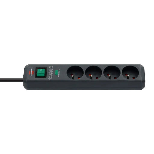 Brennenstuhl Eco-Line surge protector strip 4 sockets 1.5m 13.500A - black - Cables and tapes<<<HurtelXML
