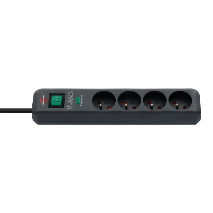Brennenstuhl Eco-Line surge protector strip 4 sockets 1.5m 13.500A - black - Cables and tapes<<<HurtelXML