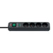 Brennenstuhl Eco-Line surge protector strip 4 sockets 1.5m 13.500A - black - Cables and tapes<<<HurtelXML