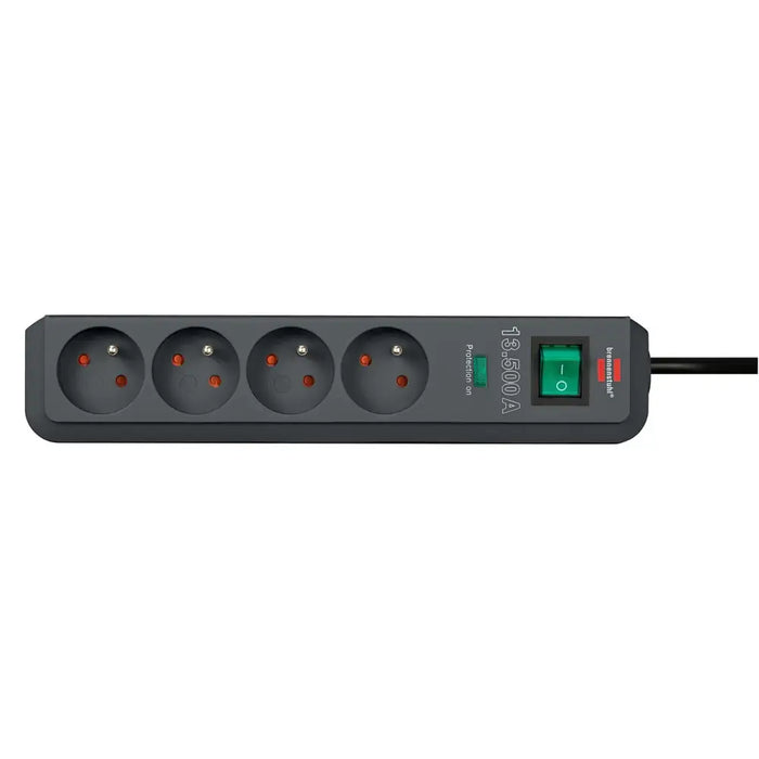 Brennenstuhl Eco-Line surge protector strip 4 sockets 1.5m 13.500A - black - Cables and tapes<<<HurtelXML