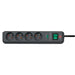 Brennenstuhl Eco-Line surge protector strip 4 sockets 1.5m 13.500A - black - Cables and tapes<<<HurtelXML