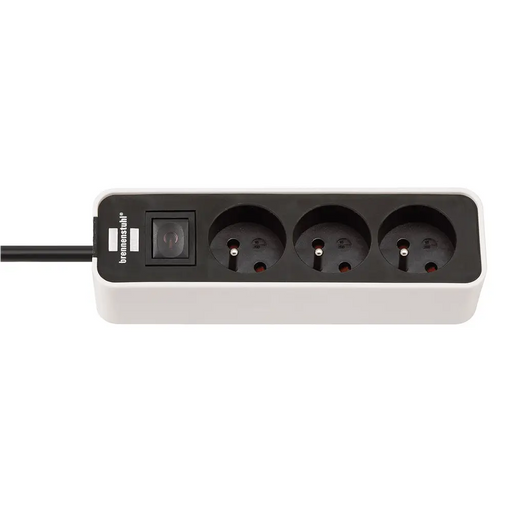 Brennenstuhl Ecolor power strip 3 sockets 3m - white - Cables and tapes<<<HurtelXML