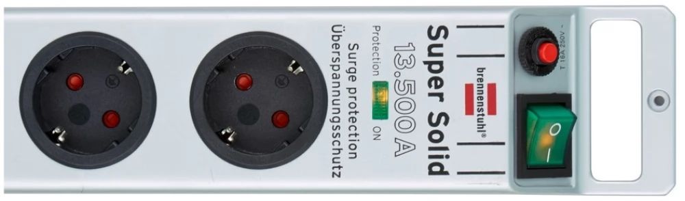 Power Socket - 5 sockets with Switch Brennenstuhl Super-Solid 3600 W (2,5 m)