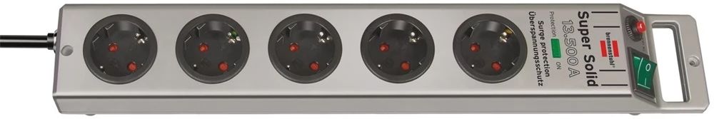 Power Socket - 5 sockets with Switch Brennenstuhl Super-Solid 3600 W (2,5 m)