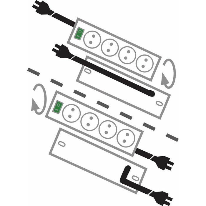 Schuko 10 Way Multi-socket Adapter Brennenstuhl Primera-Line 3600 W (2 m)