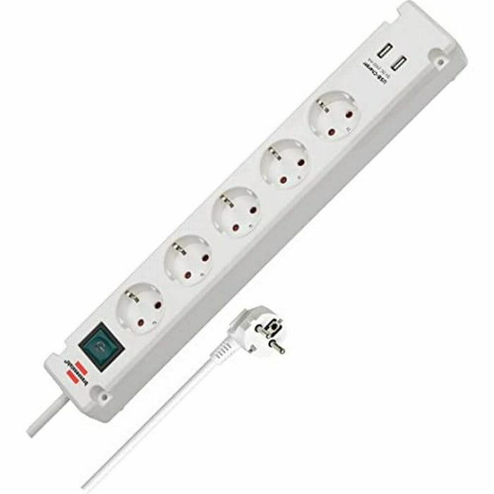 Power Socket - 5 sockets with Switch Brennenstuhl Bremounta 3600 W USB x 2 (3 m)