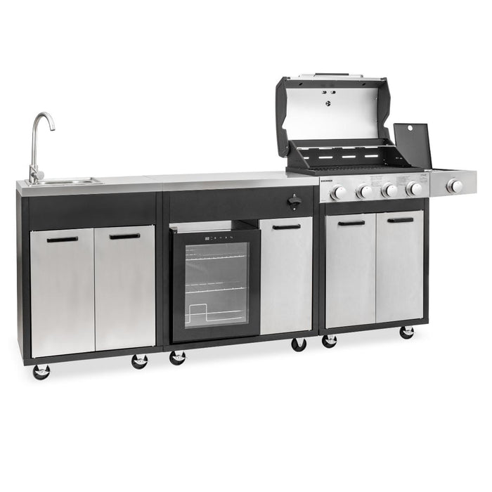 GARDEN KITCHEN WITH BRENNER GAS BARBECUE