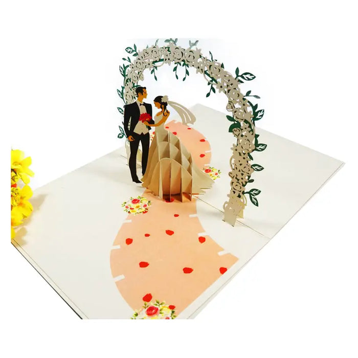 BRIDE AND GROOM POP-UP CARD ’BRIDE AND GROOM’ KIRIORI 10737 - Парти артикули<<<Декорации<<<Мебели и интериор<<<Praktiker