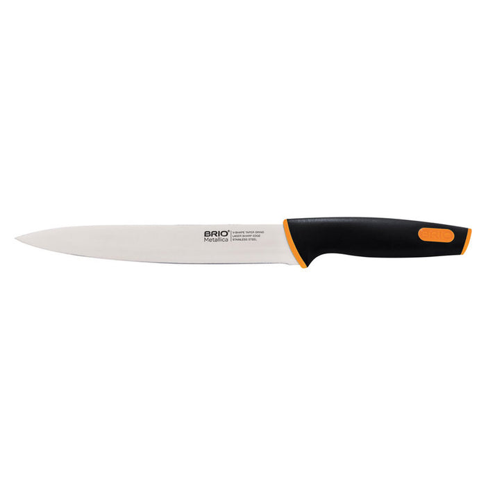 KNIFE SET WITH MAGNETIC HOLDER 6 PIECES BRIO METALLICA