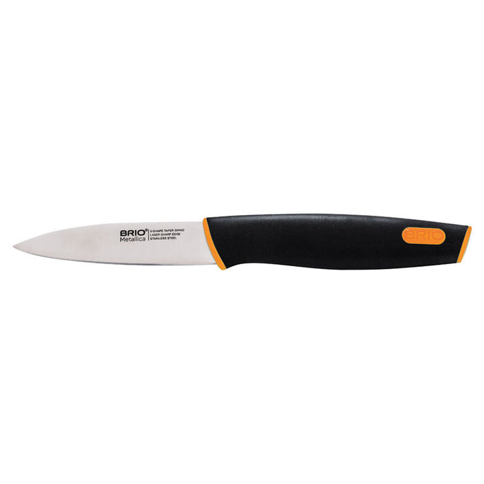 KNIFE SET WITH MAGNETIC HOLDER 6 PIECES BRIO METALLICA