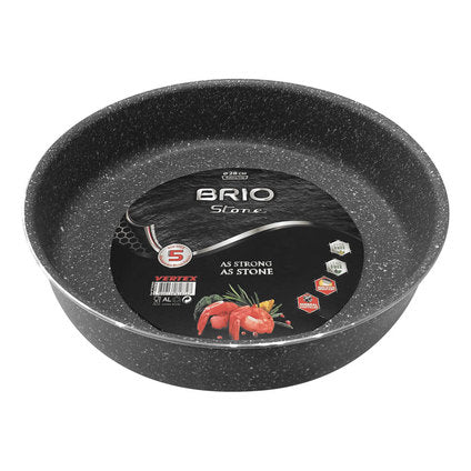 ROUND BAKING PAN 28CM STONE BRIO