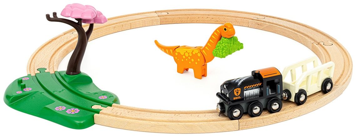 Train with Circuit Brio Dinosaur circle set