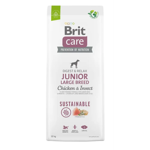 BRIT Care Dog Sustainable Junior Large Breed Chicken & Insect - dry dog food - 12 kg - Dry foodDLP-KAS<<<For