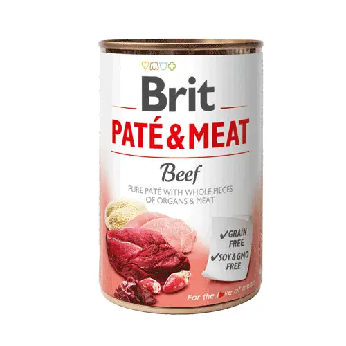 BRIT Paté & Meat with Beef - wet dog food - 400g - Wet foodDLP-KAM<<<For the dogDLP<<<ActionPL