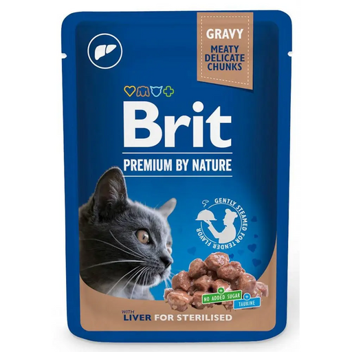 BRIT Premium Cat Liver Sterilised - wet cat food - 100g - Wet foodDLK-KAM<<<For the catDLK<<<ActionPL