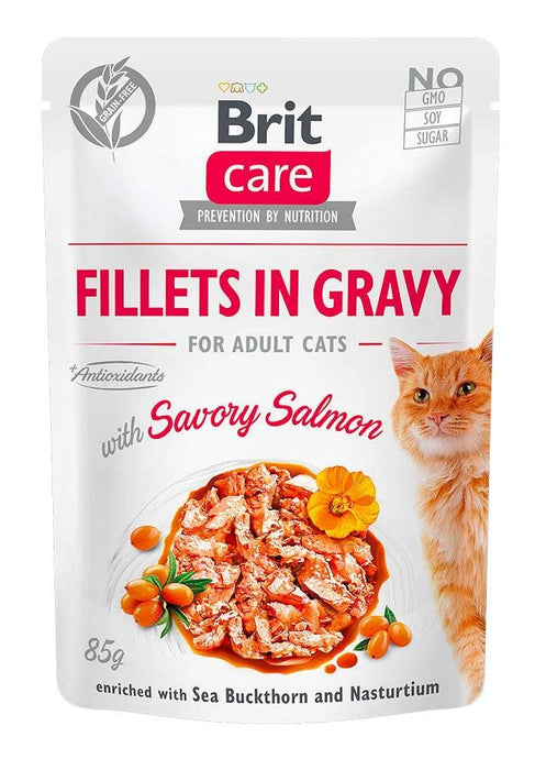 BRIT Care fillets in gravy box – wet cat food – 12x85g