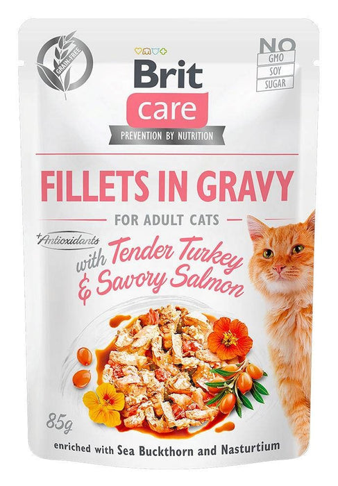 BRIT Care fillets in gravy box – wet cat food – 12x85g