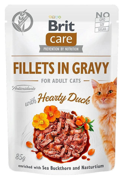 BRIT Care fillets in gravy box – wet cat food – 12x85g