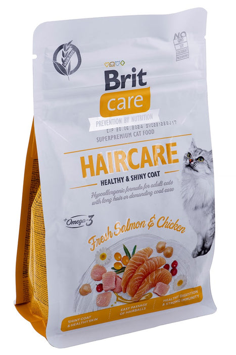 BRIT Care Grain Free Haircare Healthy & Shiny Coat - dry cat food - 400 g