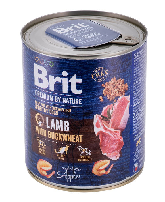 BRIT Premium by Nature Lamb with Buckwheat - Wet dog food - 800 g