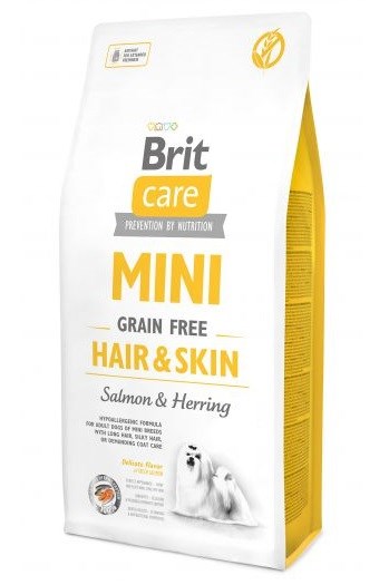 BRIT Care Mini Hair&Skin Salmon&Herring - dry dog food - 7 kg