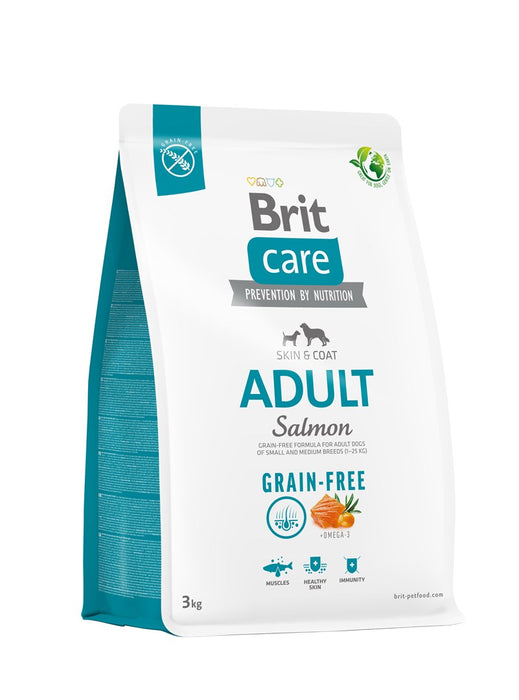 Dry food for adult dogs - BRIT Care Grain-free Adult Salmon - 3 kg