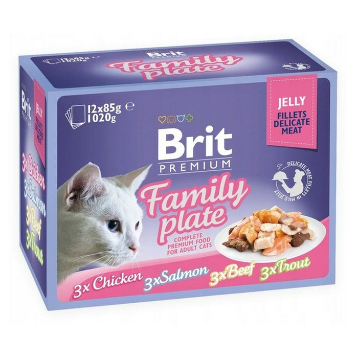 Cat food Brit Premium Family Plate 12 x 85 g