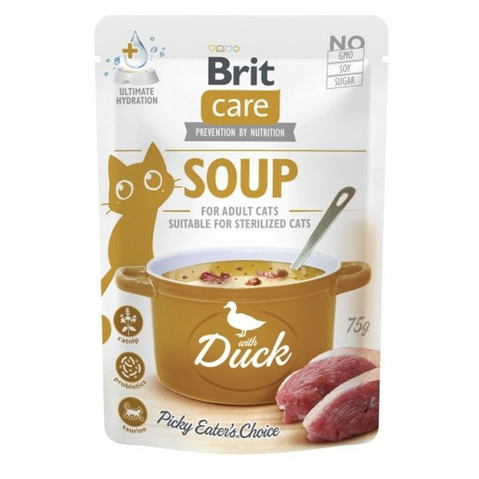 Snack for Cats Brit Care Soup Duck Duck