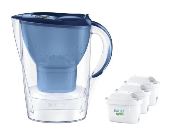 Brita Marella+3 Maxtra Pro PP filter jug (2.4 l; blue)
