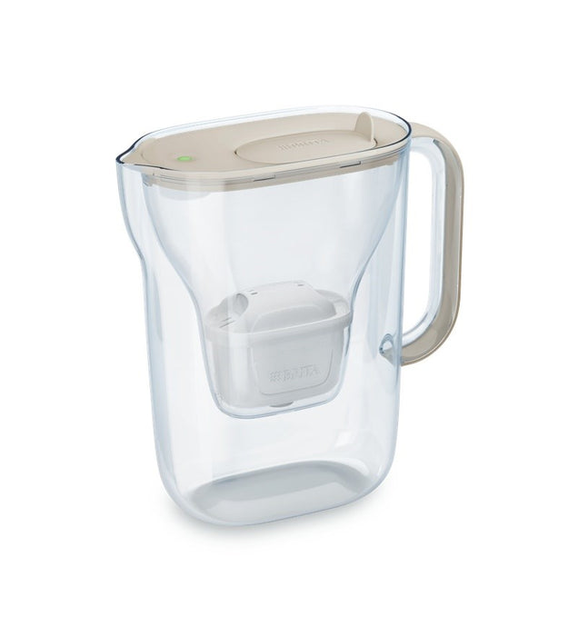Brita Style Essential filter jug + 2 Maxtra Pro Pure Performance filter cartridges (sand-coloured)