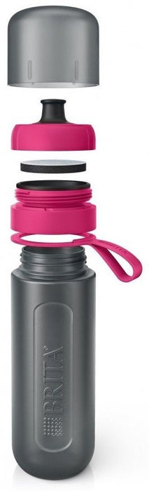 Филтрираща бутилка за вода BRITA - Fill&Go Active, 0.6 l, розова