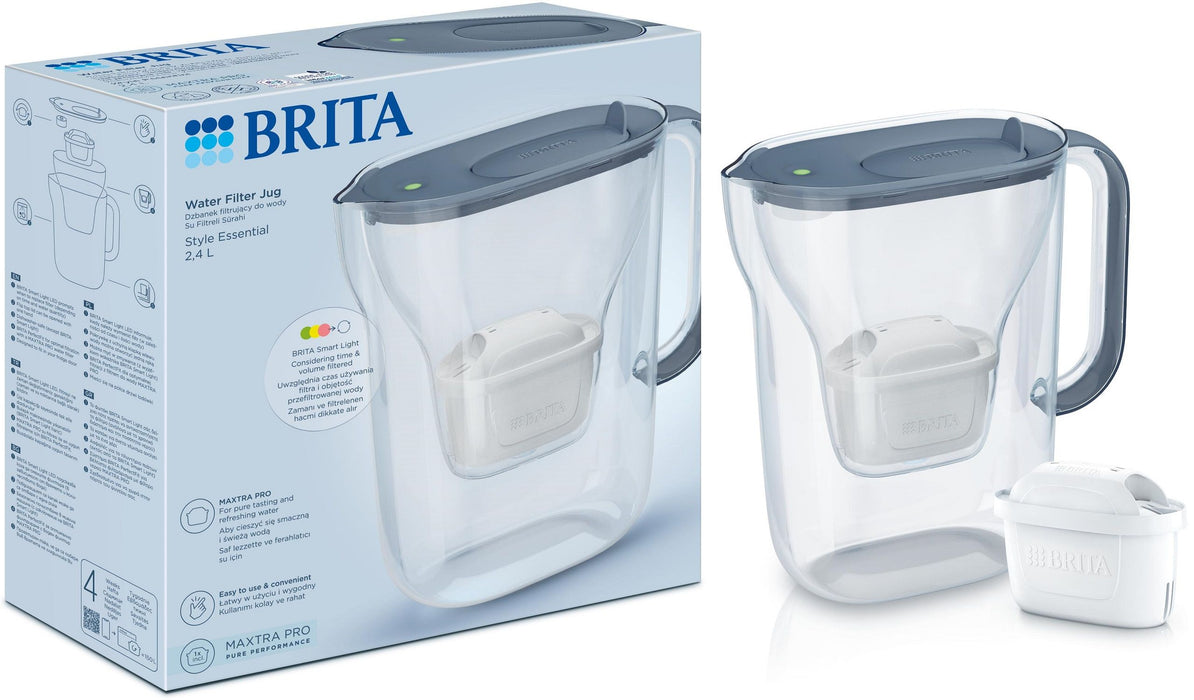 Brita Style Essential+1 Maxtra Pro PP filter jug (graphite)