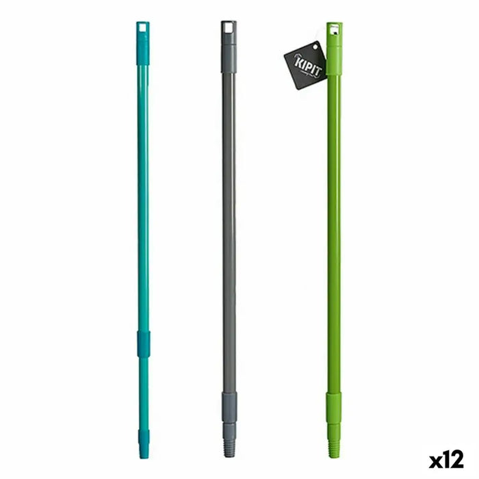 Broom handle Kipit Metal Plastic 120 cm 2,5 x 69 x 2,5 cm Extendable (12 Units) - Почистване Прахосмукачки И
