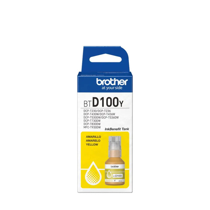 Brother BTD100Y printer ink refill Original - For Brother printers (without