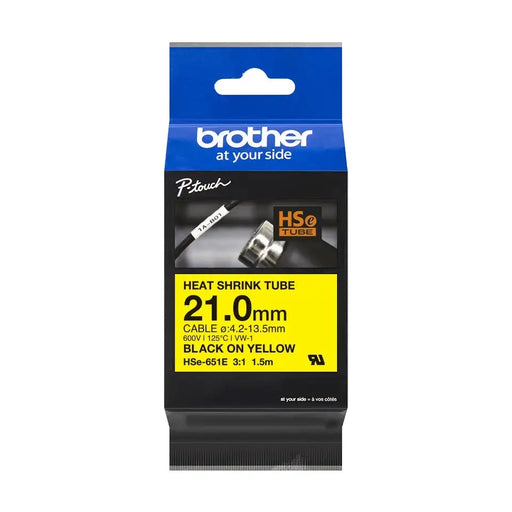 BROTHER HSE651E heat shrink tape 21mm - Ленти и Етикети<<<Консумативи - Принтер за етикети<<<Печат Сканиране и