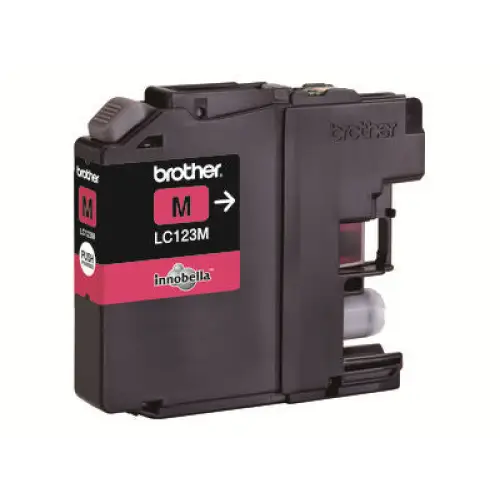BROTHER LC-123 ink cartridge magenta high capacity 600 pages 1-pack blister without alarm - Мастила и Мастилени