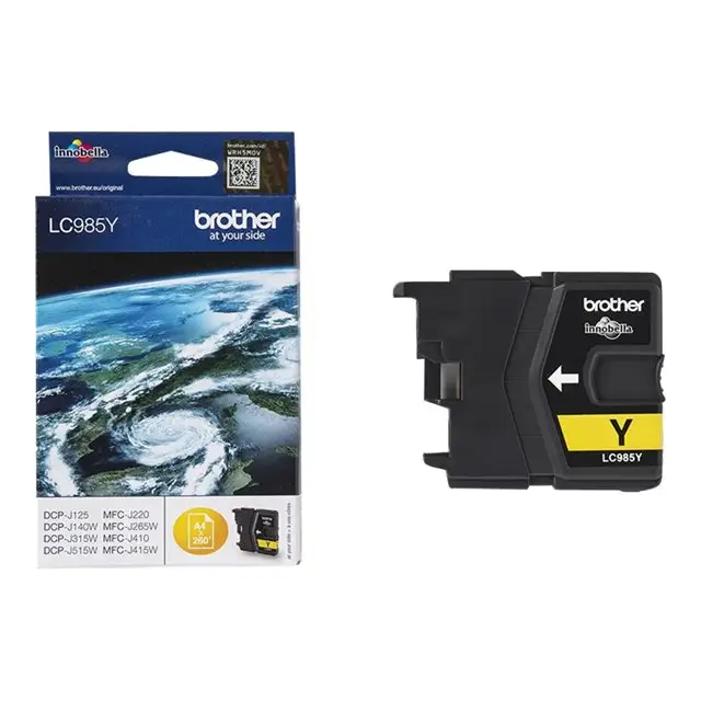 BROTHER LC-985 ink cartridge yellow 260 pages 1-pack blister without alarm - Мастила и Мастилени глави<<<Консумативи