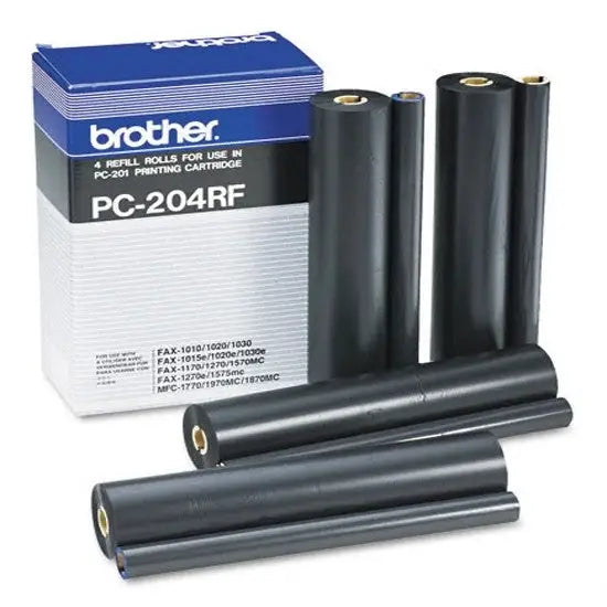 BROTHER PC204 4x Thermotransferroll Fax-1010 -1020 -1030 -1010plus -1030plus -1010e -1030e MFC-1025 - Трансферени ролки