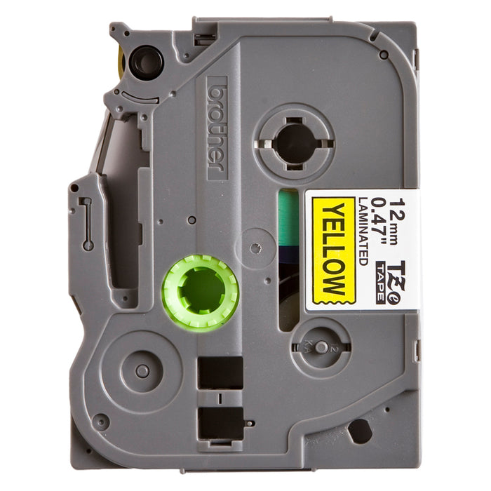 LAMINATED TAPE 12MM YELLOW 8M BROTHER TZE-631