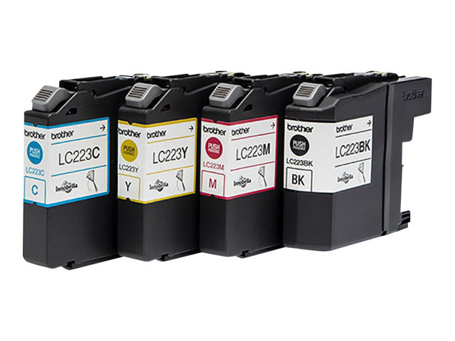BROTHER LC-223 ink cartridge black and tri-colour standard capacity 1-pack blister without alarm