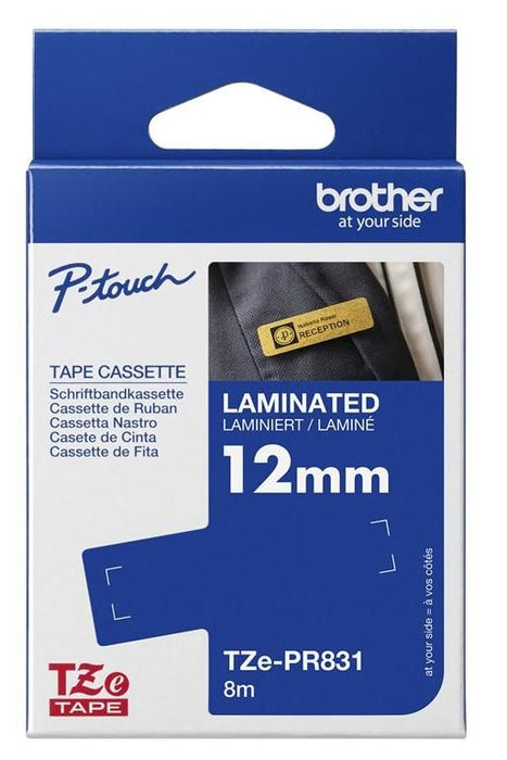 BROTHER TZEPR831 Tape cassettes 6-12 mm bandwidth Premium gold black