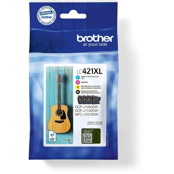 Original Ink Cartridge Brother LC421XL Black/Cyan/Magenta/Yellow (4 Units)