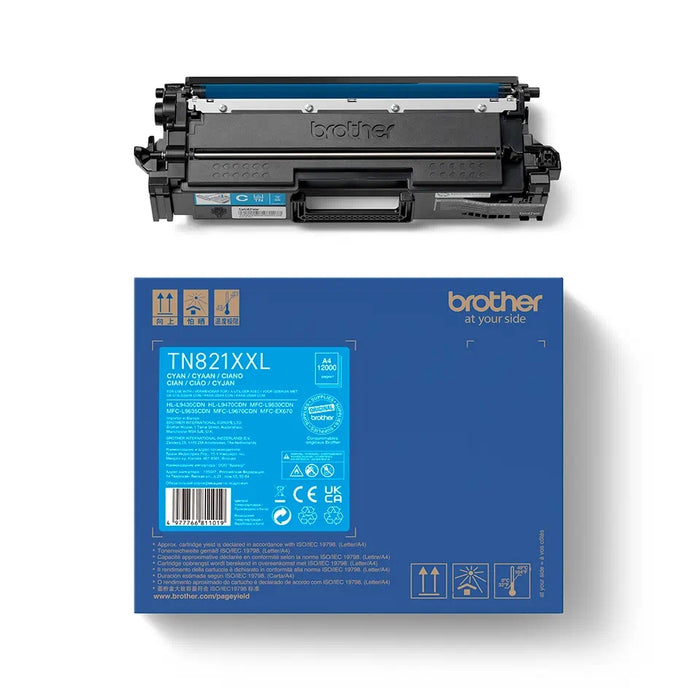 Brother TN-821XXLC Cyan Toner Cartridge Super High Yield