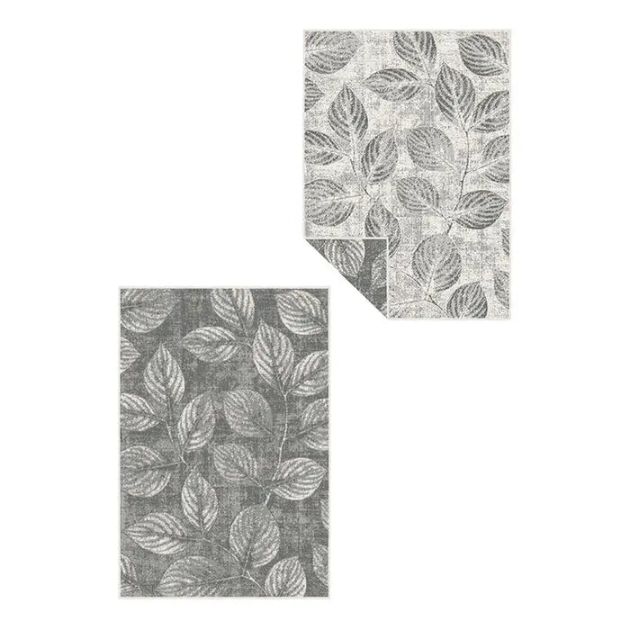 BRUSSELS CARPET 160X230 CM GRAY LEAVES CREAM - Килими<<<Килими<<<Мебели и