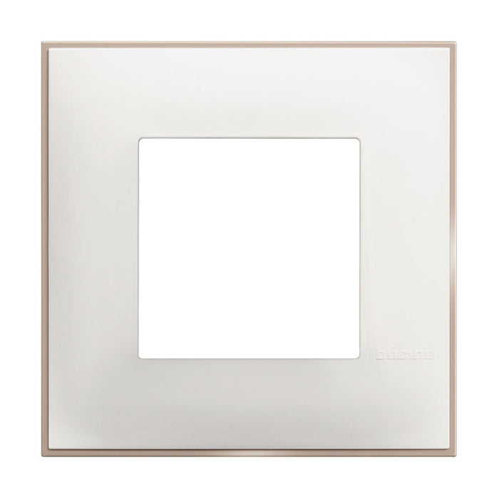 FRAME SINGLE WHITE SATIN BTICINO CLASSIA