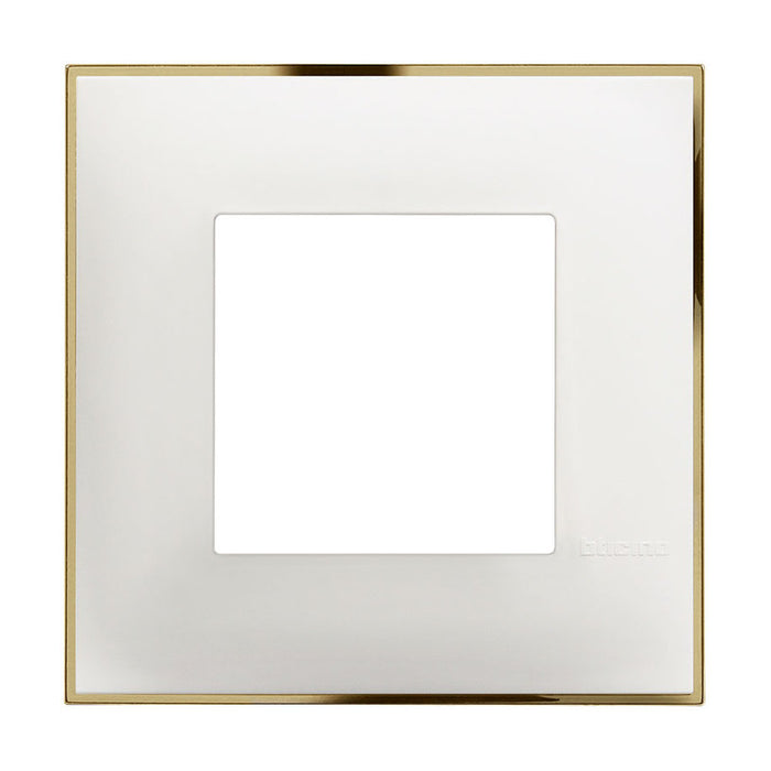 FRAME SINGLE WHITE WITH GOLD BTICINO CLASSIA